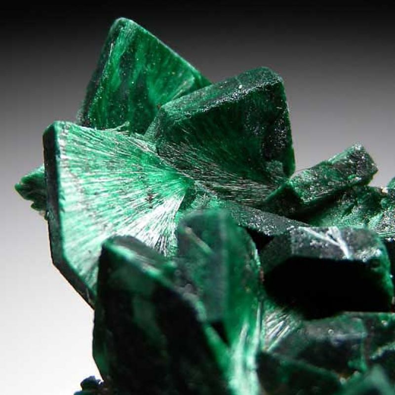 Raw Malachite crystal